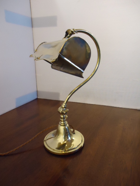 Vintage Brass Desk Lamp - Heathcote Antiques